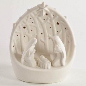 AFF-LST-26 PRESEPE IN PORCELLANA C_LUCI 16x12x19 cm 28,00 euro 1